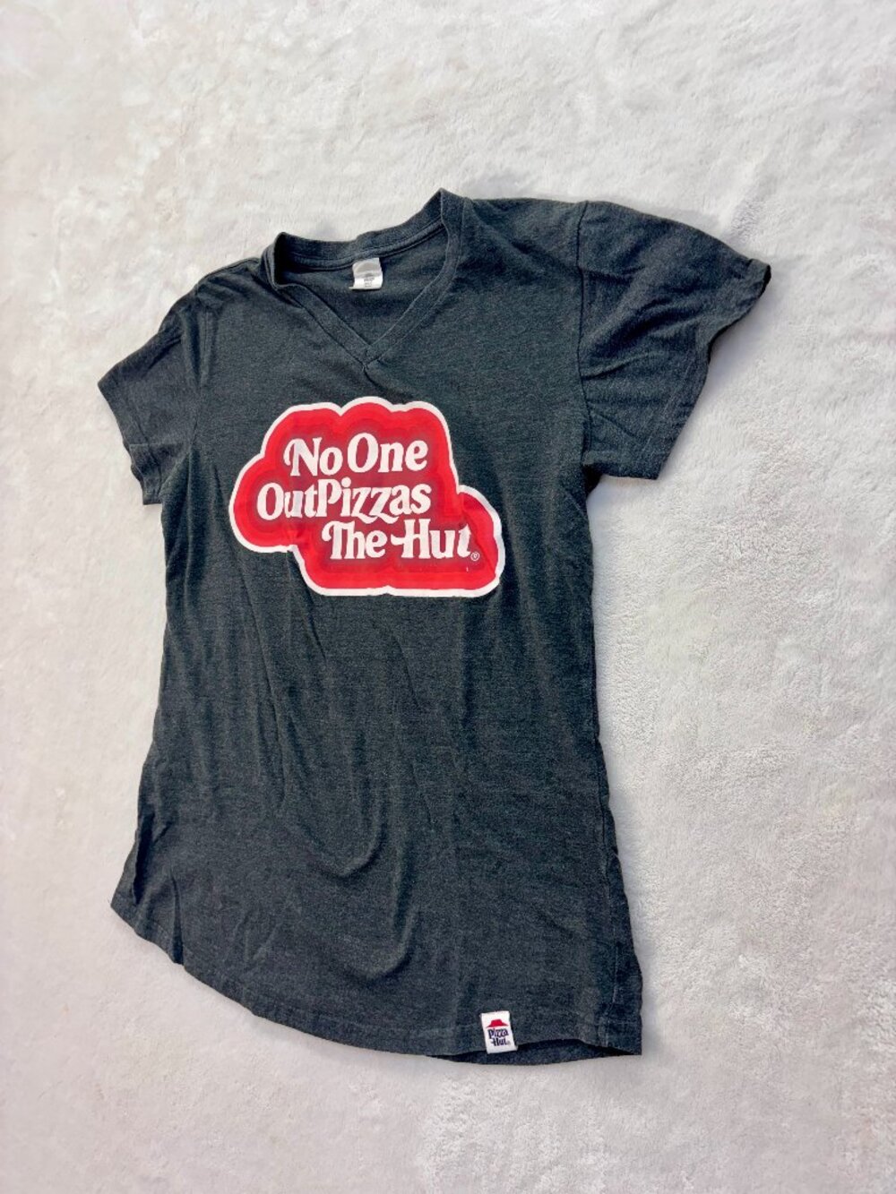 Pizza Hut Gray Uniform Shirt --- Size: Women's Medium --- Great Condition!!